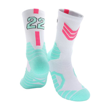 Thickened Professional High Basketball Towel Socks Bottom Knee Breathable Outdoor Running Cycling Men Women Child Sports Socks