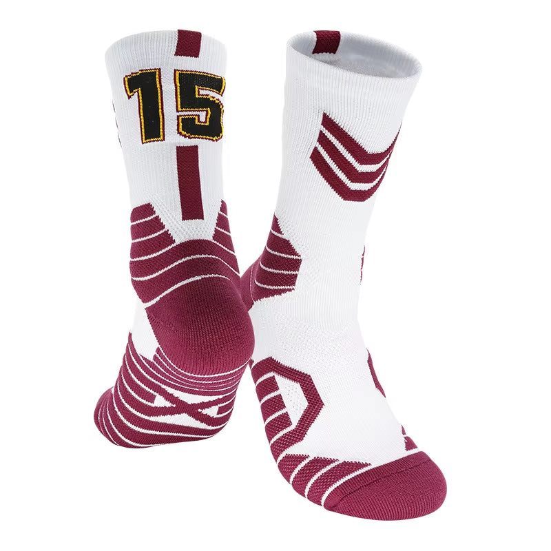 Thickened Professional High Basketball Towel Socks Bottom Knee Breathable Outdoor Running Cycling Men Women Child Sports Socks