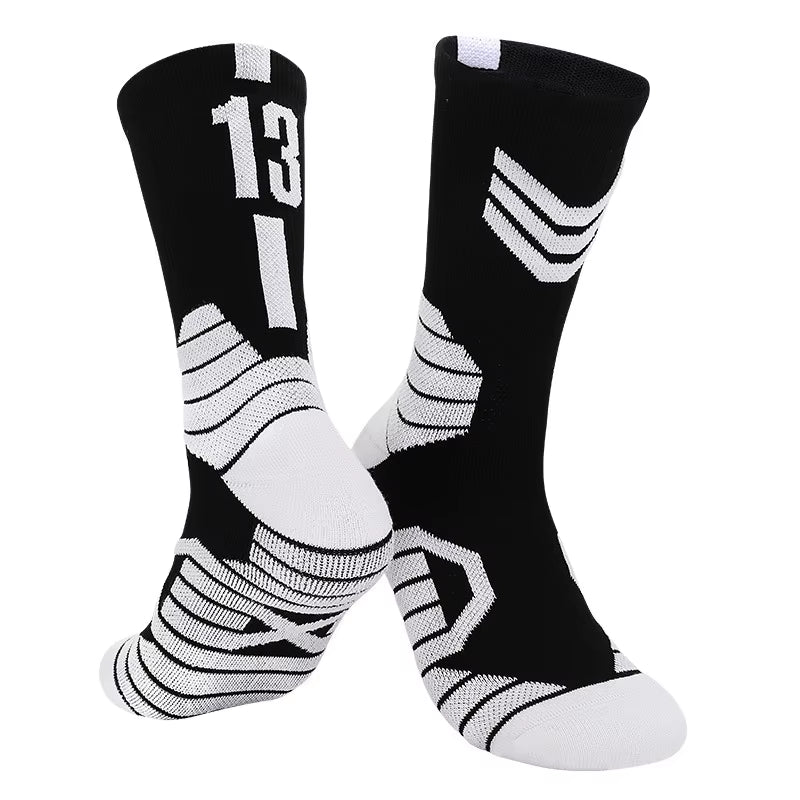 Thickened Professional High Basketball Towel Socks Bottom Knee Breathable Outdoor Running Cycling Men Women Child Sports Socks