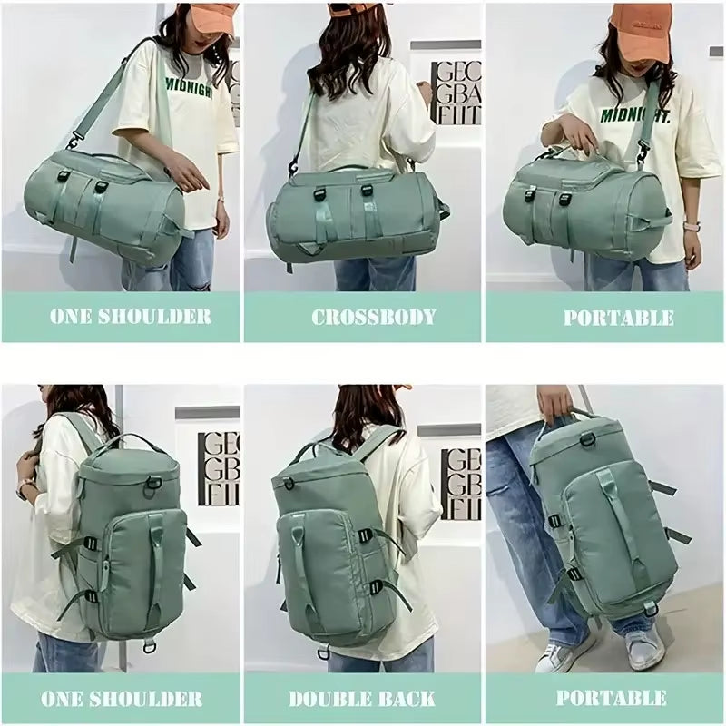 Large Capacity Storage Bag Travel Bag Tote Carry on Duffel Luggage Waterproof Backpack Handbag Oxford Shoulder Women